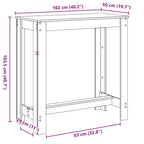 Bartisch Sonoma-Eiche 102x50x103,5 cm Holzwerkstoff