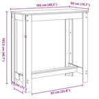 Bartisch Artisan-Eiche 102x50x103,5 cm Holzwerkstoff