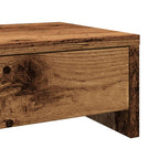 Monitorständer mit Schubladen Altholz-Optik 50x27x15 cm