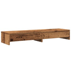 Monitorständer mit Schubladen Altholz-Optik 100x27x15 cm
