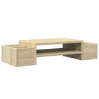 Monitorständer mit Stauraum Sonoma-Eiche 70x27x15 Holzwerkstoff