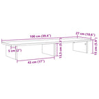 Monitorständer Artisan-Eiche 100x27x15 cm Holzwerkstoff