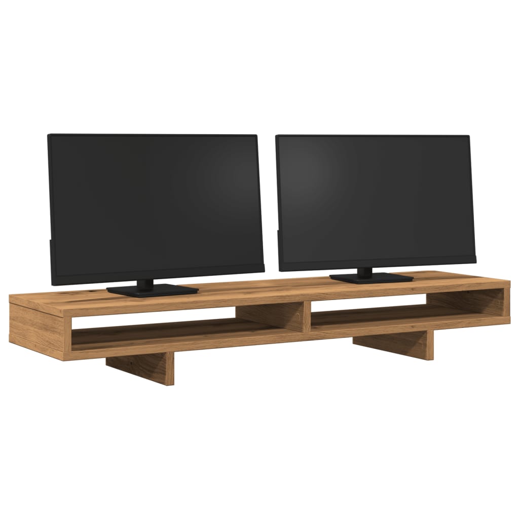 Monitorständer Artisan-Eiche 100x27x15 cm Holzwerkstoff