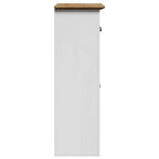Badschrank BODO Weiß und Braun 44x30x90 cm