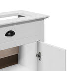 Waschbeckenunterschrank BODO Weiß 70x35x80 cm