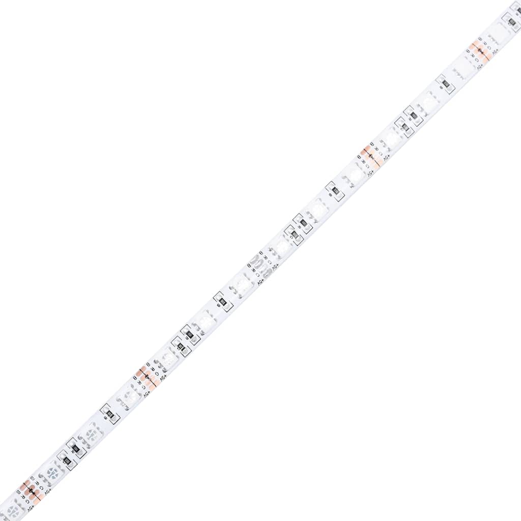 LED-Schreibtisch Betongrau 200x55x91 cm Holzwerkstoff