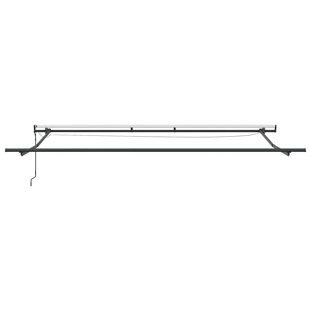 Markise Automatisch mit LEDs Weinrot 500x300 cm