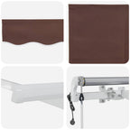 Markise Automatisch Braun 450x300 cm