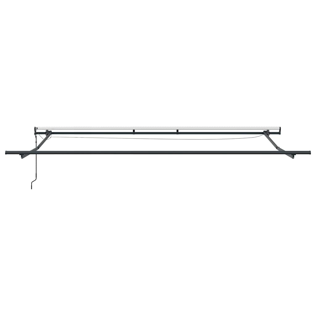 Markise Automatisch mit LEDs Braun 500x300 cm