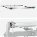 Markise Automatisch mit LEDs Braun 500x300 cm