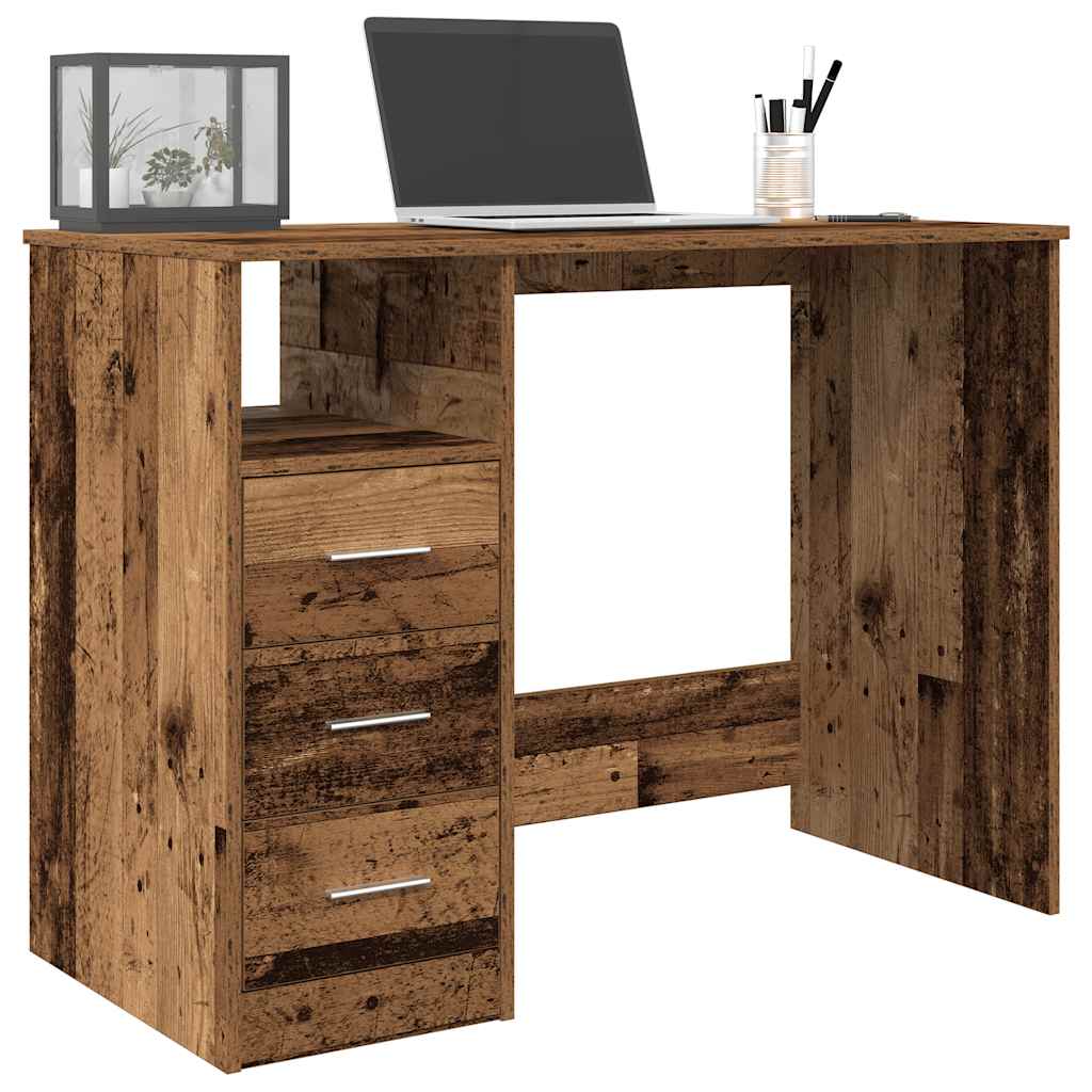Schreibtisch Altholz-Optik 102x50x76 cm Holzwerkstoff