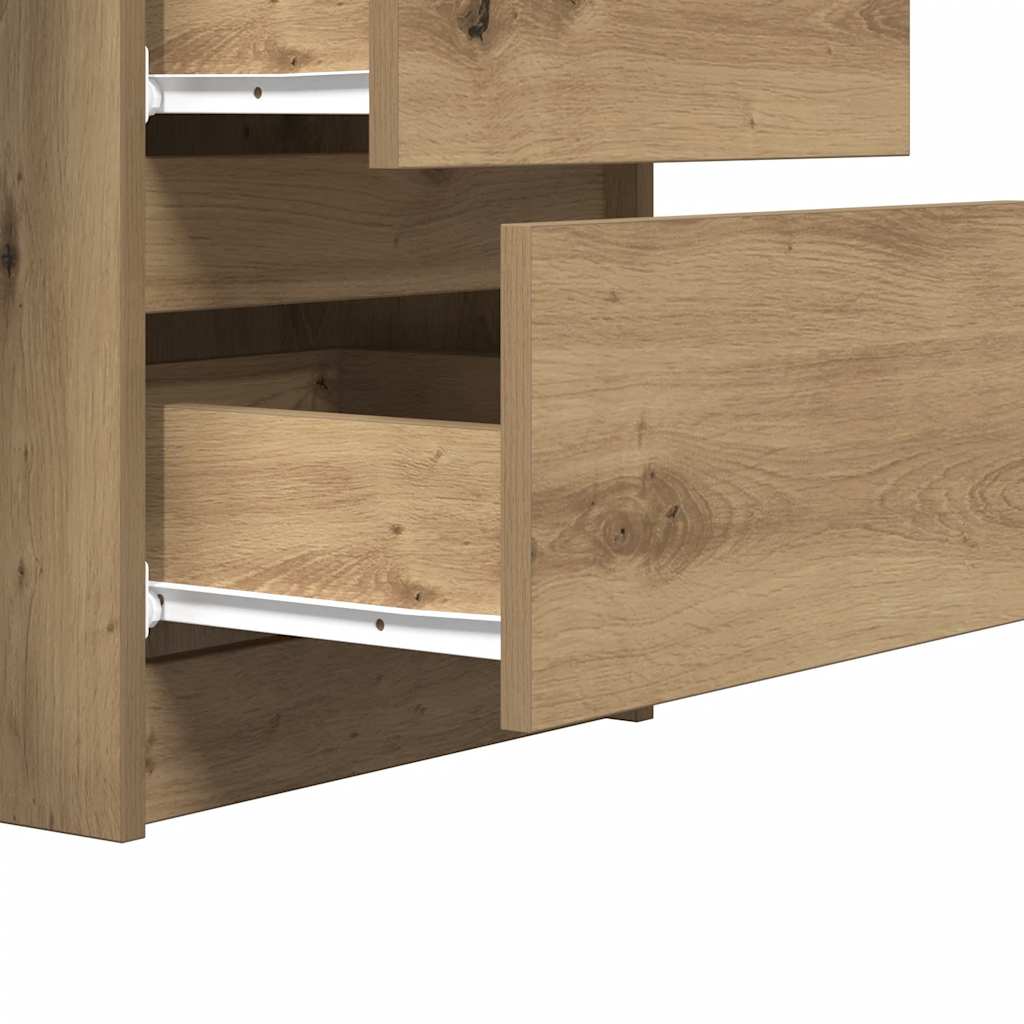Schreibtisch Artisan-Eiche 140x50x77 cm Holzwerkstoff