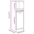 Badschrank Artisan-Eiche 30x30x95 cm Holzwerkstoff