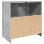 Waschbeckenunterschrank Betongrau 60x33x60 cm Holzwerkstoff