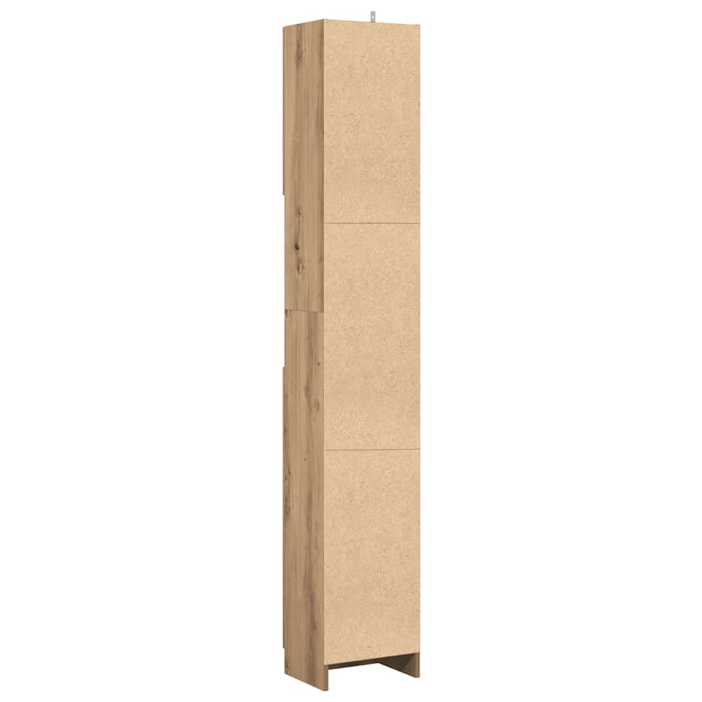 Badezimmerschrank Artisan Oak 32x25,5x190 cm Holzwerkstoff