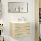 Waschbeckenunterschrank Sonoma-Eiche 60x38,5x48cm Holzwerkstoff