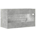 Bad-Hängeschrank Betongrau 80x38,5x45 cm Holzwerkstoff