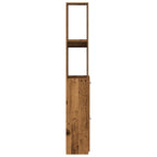 Badezimmerschrank Altholz-Optik 25x25x170 cm Holzwerkstoff