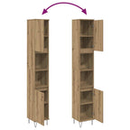 Badschrank Artisan-Eiche 30x30x190 cm Holzwerkstoff