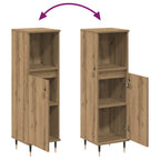 Badschrank Artisan-Eiche 30x30x100 cm Holzwerkstoff