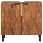 Waschbeckenschrank Braun 62 x 33 x 58 cm Massivholz Mango