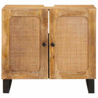 Waschbeckenschrank Braun 62 x 33 x 58 cm Massivholz Mango