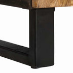 Badezimmerschrank Braun 38 x 33 x 160 cm Massivholz Mango