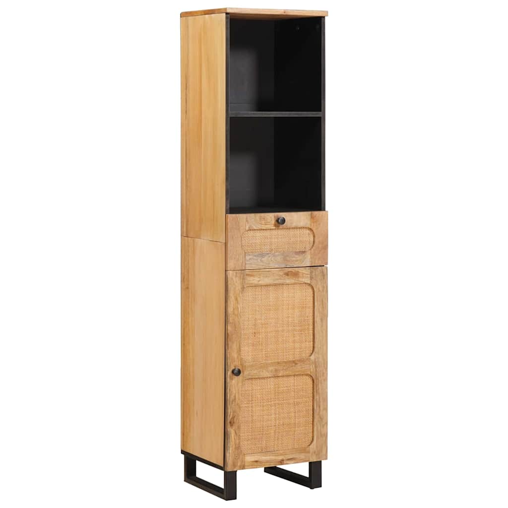 Badezimmerschrank Braun 38 x 33 x 160 cm Massivholz Mango