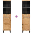 Badezimmerschrank Braun 38 x 33 x 160 cm Massivholz Mango