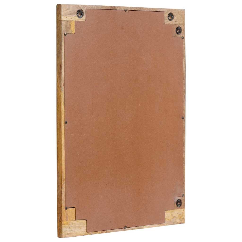 Badezimmer Spiegel Braun 50 x 2,5 x 70 cm Massivholz Mango
