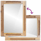 Badezimmer Spiegel Braun 50 x 2,5 x 70 cm Massivholz Mango