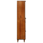 Badezimmerschrank mit Schubladen Walnuss 38 x 33 x 160 cm