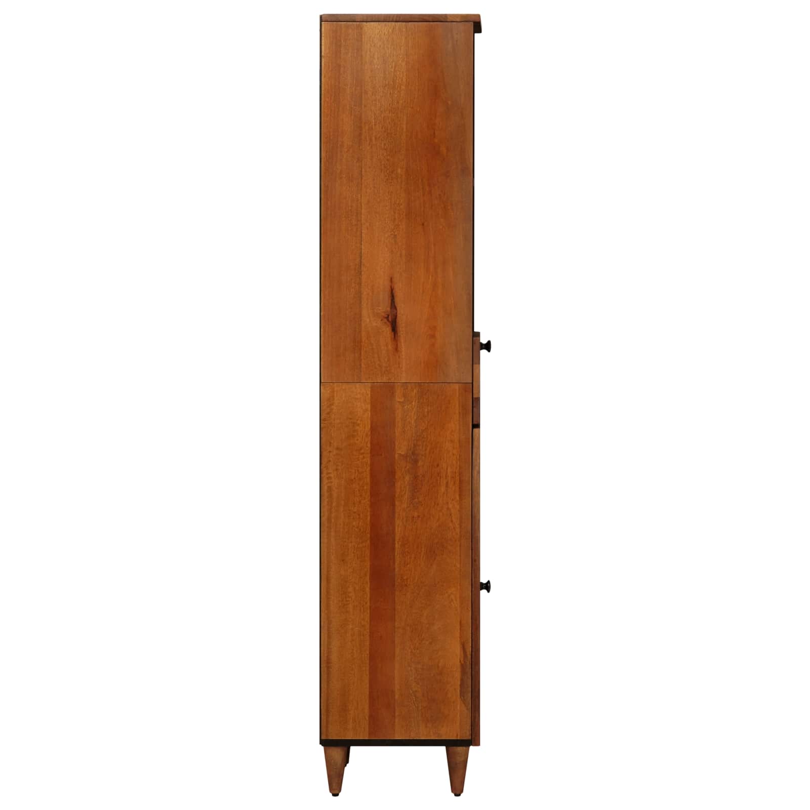 Badezimmerschrank mit Schubladen Walnuss 38 x 33 x 160 cm