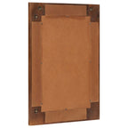 Badezimmer Spiegel Walnuss 50 x 70 x 2,5 cm Massivholz Mango