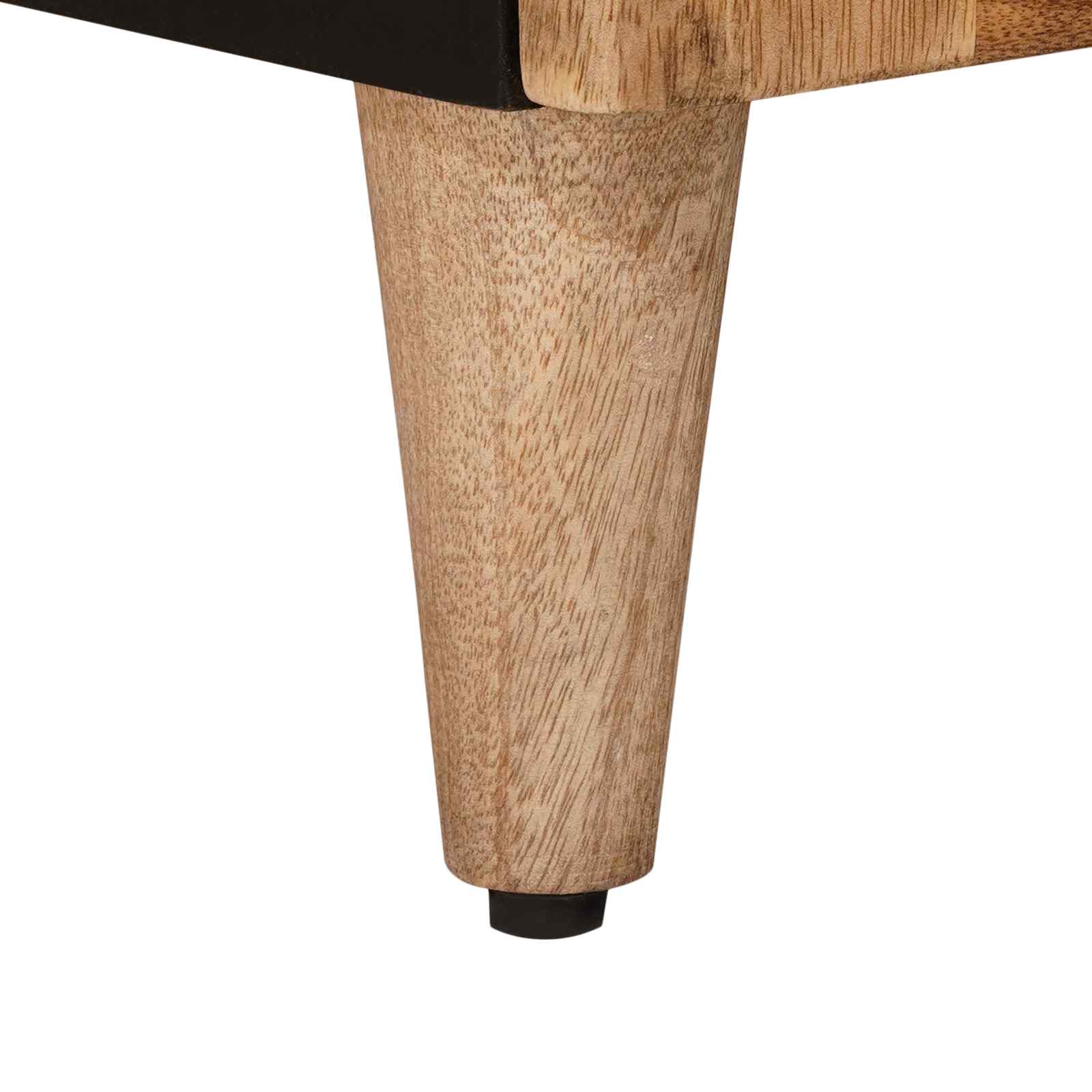 Waschbeckenschrank Natur 62 x 33 x 58 cm Massivholz Mango