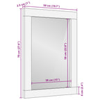 Badezimmer Spiegel mit Speicher Artisan-Eiche 50 x 70 x 2,5 cm