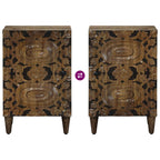 Badezimmerschrank Braun 38 x 33,5 x 58 cm Massivholz Mango