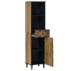 Badezimmerschrank Braun 38 x 33,5 x 160 cm Massivholz Mango