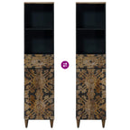 Badezimmerschrank Braun 38 x 33,5 x 160 cm Massivholz Mango