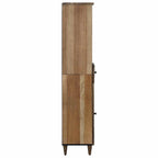 Badezimmerschrank Braun 38 x 33,5 x 160 cm Massivholz Mango