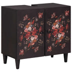 Waschbeckenunterschrank mit Speicher Mehrfarbig 62 x 33 x 58 cm