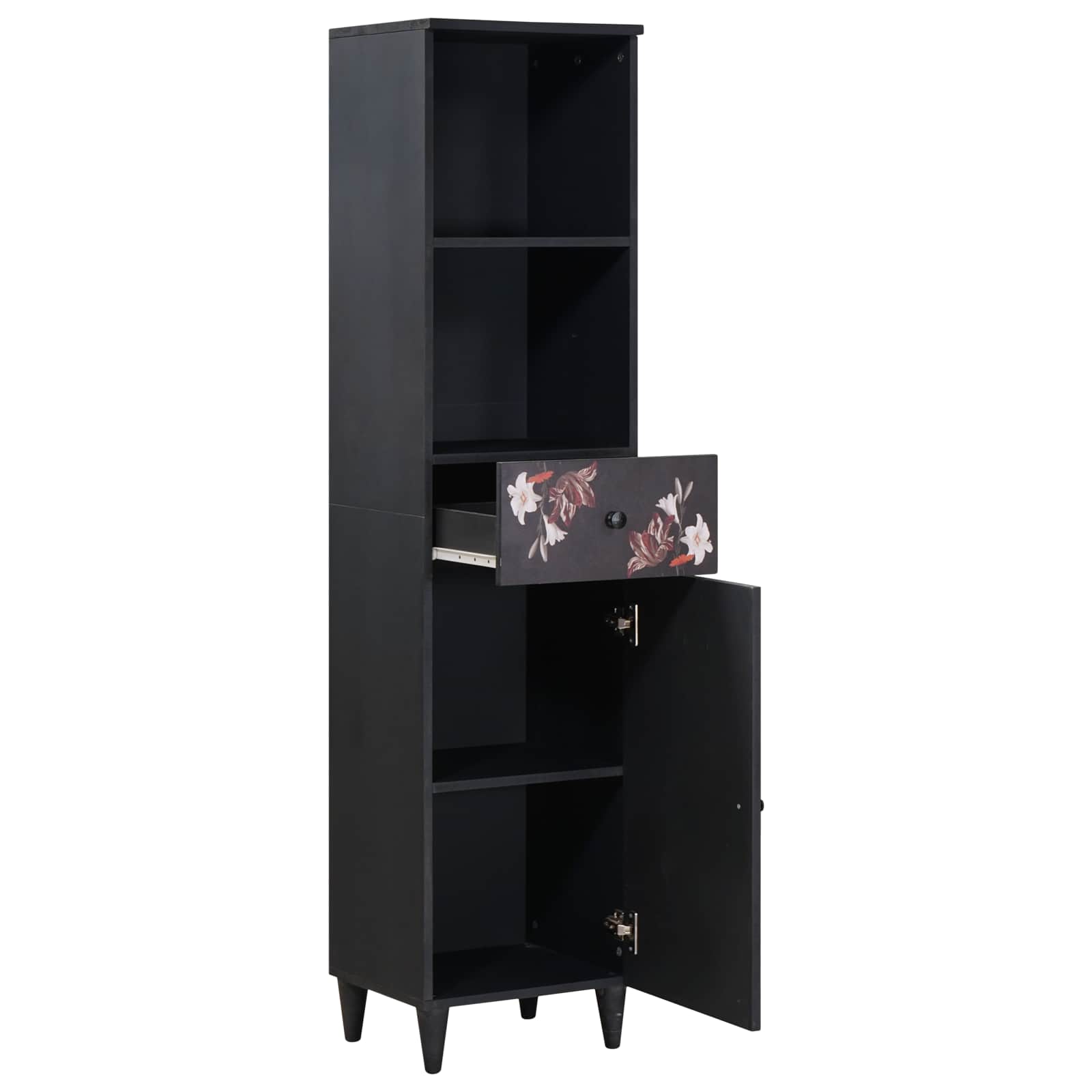 Badezimmerschrank mit Schubladen Mehrfarbig 38 x 33,5 x 160 cm