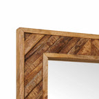 Spiegel Wandmontiert mit Spiegel Braun 70 x 50 x 3 cm Glas