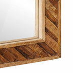 Spiegel Wandmontiert mit Spiegel Braun 70 x 50 x 3 cm Glas