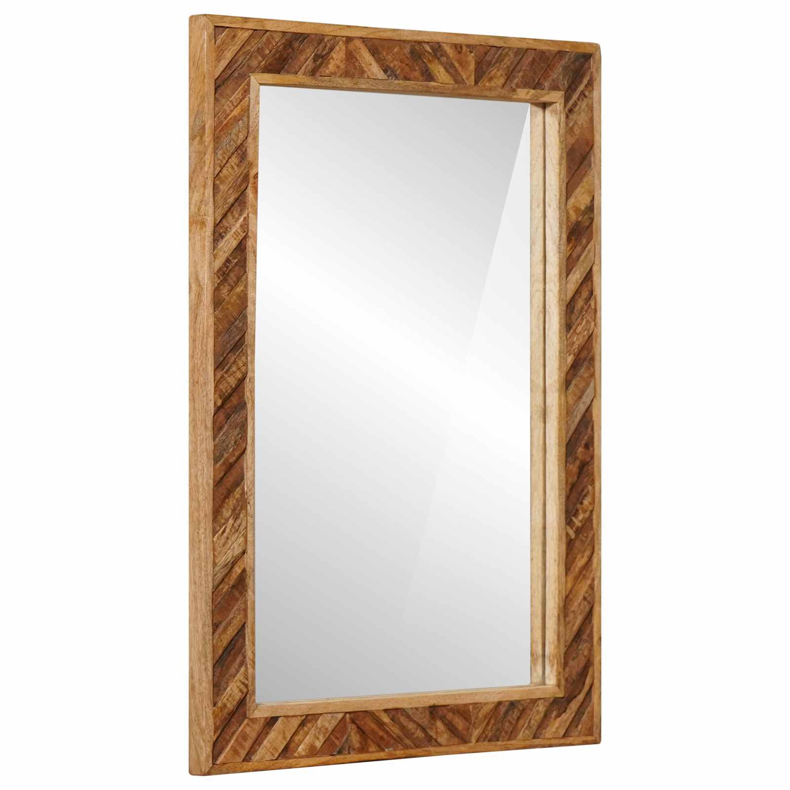 Spiegel Wandmontiert mit Spiegel Braun 70 x 50 x 3 cm Glas