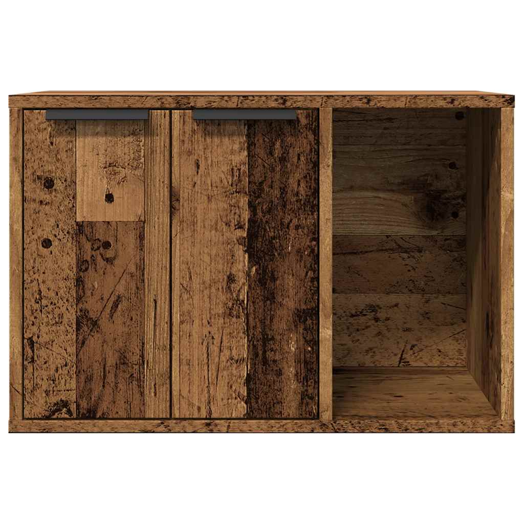 Katzenklo Altholz-Optik 60x40x40 cm Holzwerkstoff