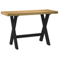 Schreibtisch NOAIN X-Form-Beine 120x50x75 cm Massivholz Kiefer