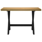 Schreibtisch NOAIN X-Form-Beine 120x50x75 cm Massivholz Kiefer