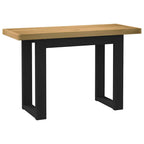 Schreibtisch NOAIN U-Form-Beine 120x50x75 cm Massivholz Kiefer