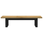 Esszimmerbank NOAIN U-Form-Beine 180x40x45 cm Massivholz Kiefer